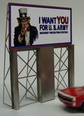 Uncle Sam Roadside Billboard Sign  (HO/O)