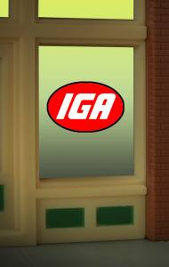 IGA Window Sign