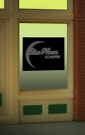 Blue Moon Window Sign