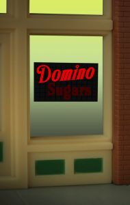 Domino Window Sign  (HO/O)