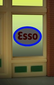 Esso Window Sign  (HO/O)