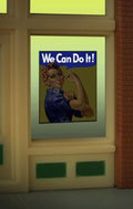 We Can Do It window sign