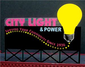 City Light Sign  (Med)