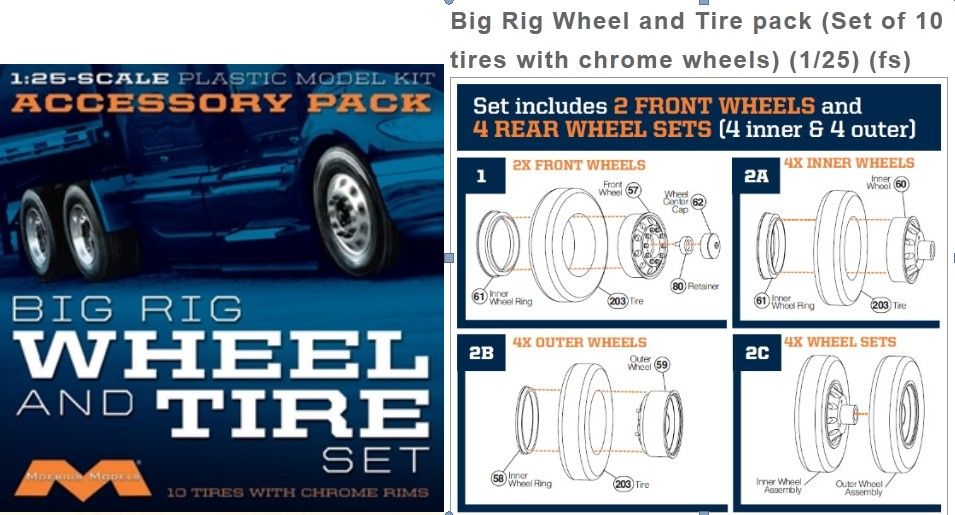 Semi Wheels/Tires (10pk)