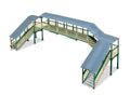 HO Modular Covered Footbridge