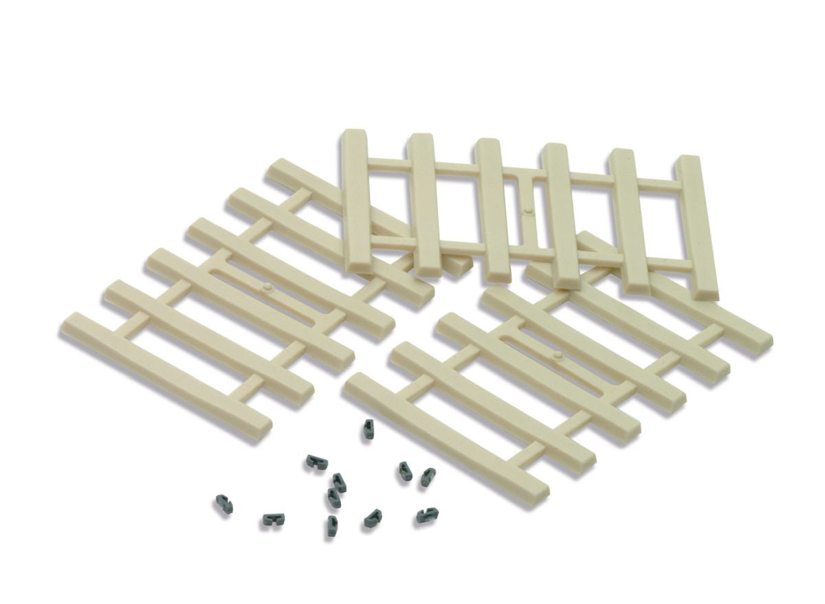 HO Plain Track Concrete Sleepers (96) + rail fixings (200)