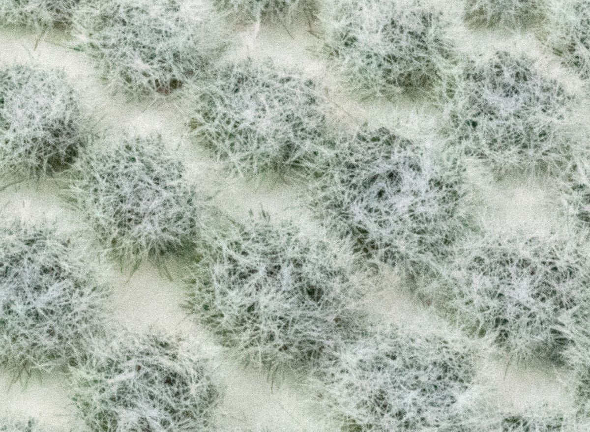 4mm Iced Winter Static Grass Tufts x 100
