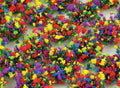 10mm Mixed Flowers Static Grass Tufts x 100