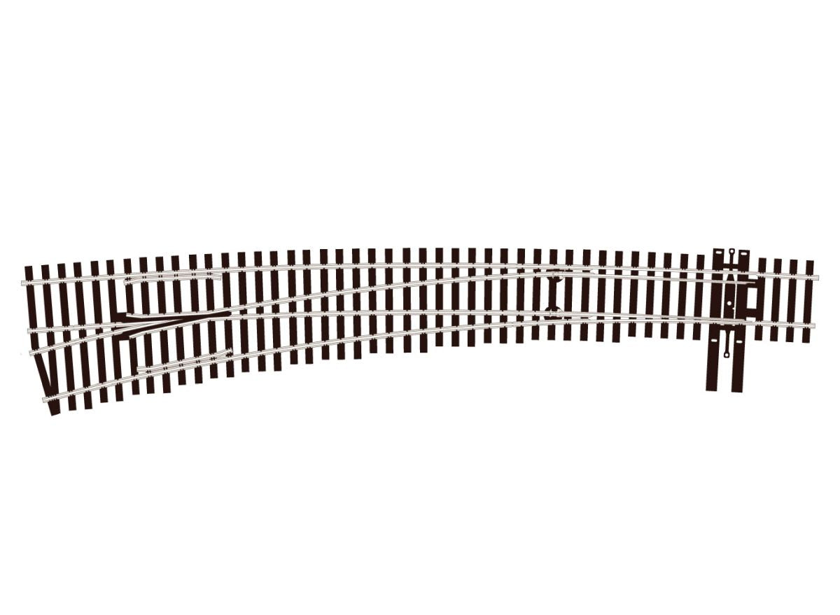 HO No.7 L/H Insulfrog Curved Turnout