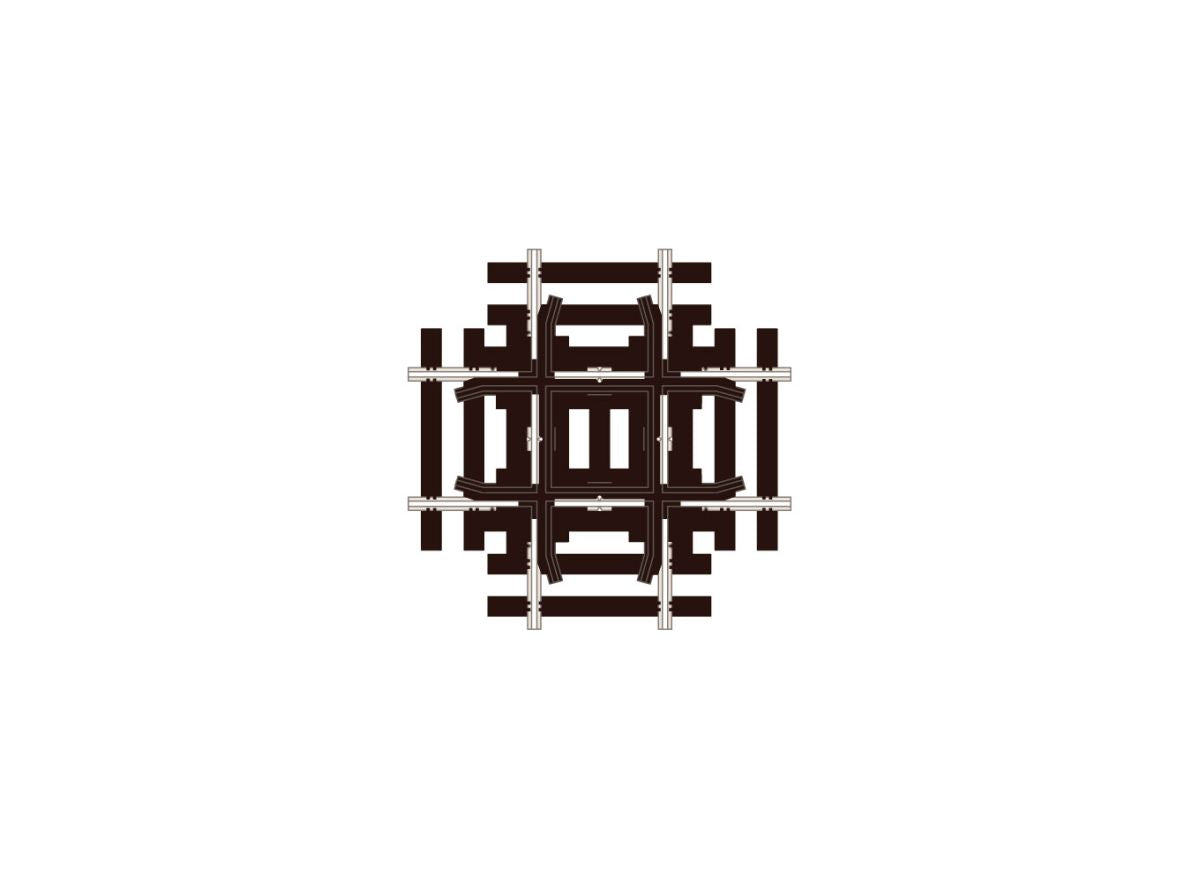 HO Code 83 90 Degree Crossing (Insulfrog)