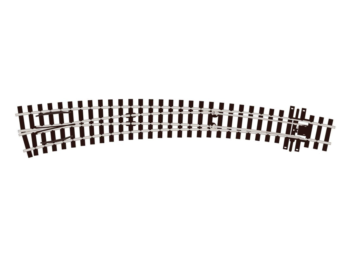 HO Turnout C75 Curved LH ELE