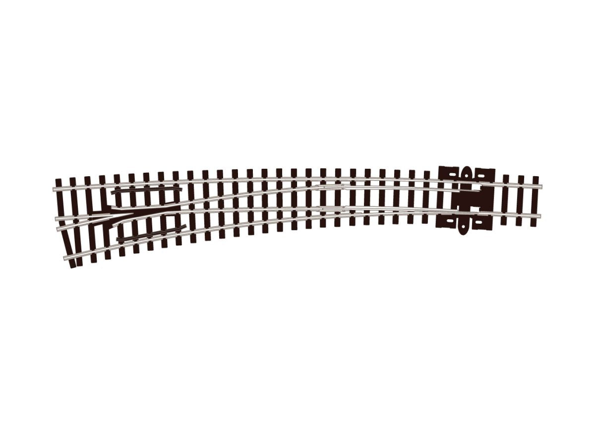 N PECO-S/Line-N-Turnout C80 Curved Lar Rad LH ELE