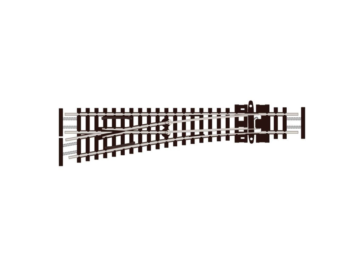 N Streamline Small Radius Turnout UH - Code 55 - Electrofrog