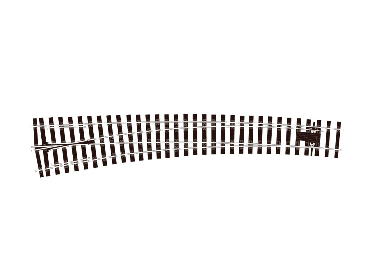 O Turnout BH C124 Curved LH ELE