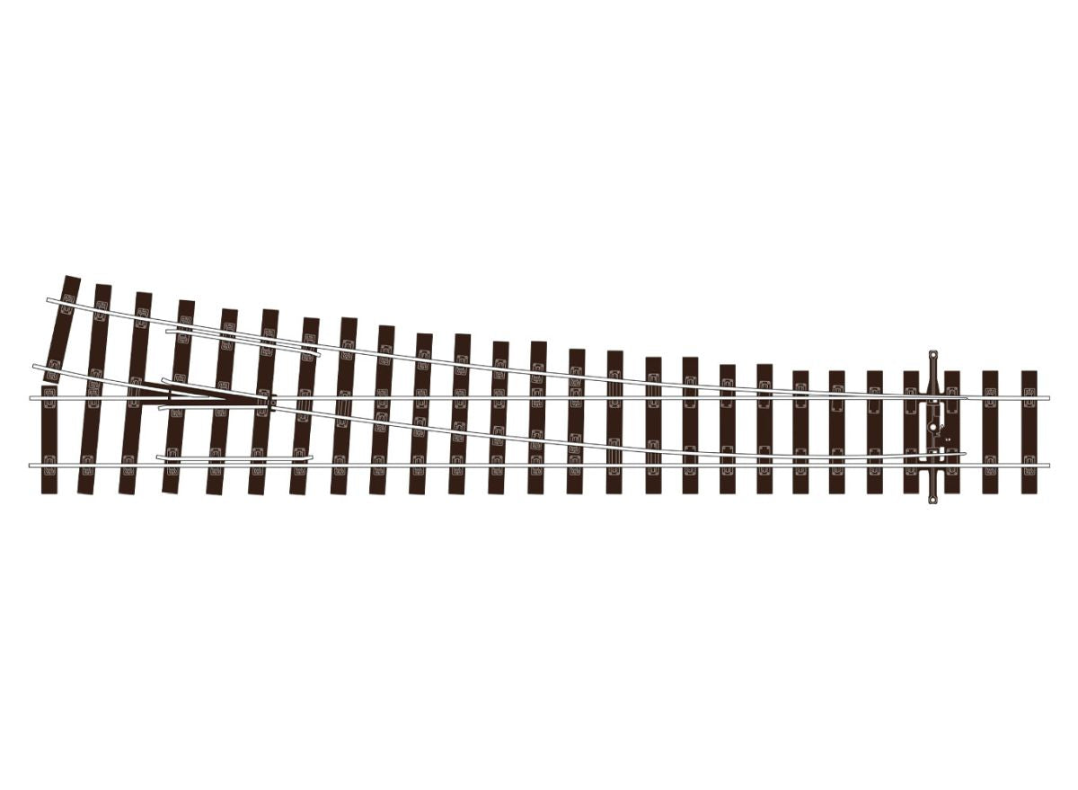HO Turnout BH C75 Lar Rad RH UNI