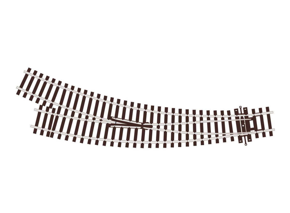 HO Code 100 Curved Turnout - Sma Rad - RH - UNI