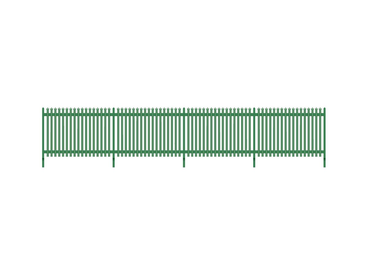 HO Modern Palisade Fencing   (1460mm)