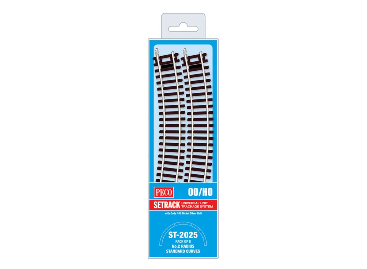 HO PECO-Set-OO/HO-Track C100 MP No.2 Radius Standard Curve (