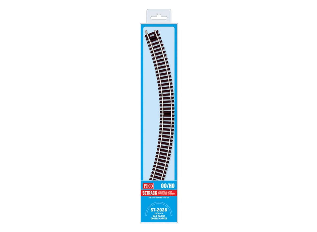 HO PECO-Set-OO/HO-Track C100 MP No.2 Radius Double Curve (4)
