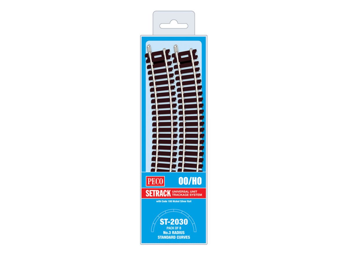 HO PECO-Set-OO/HO-Track C100 MP No.3 Radius Standard Curve (