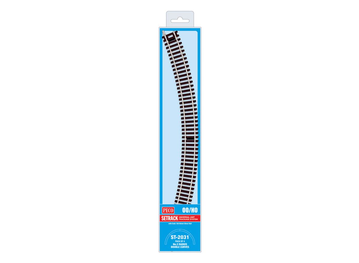HO PECO-Set-OO/HO-Track C100 MP No.3 Radius Double Curve (4)