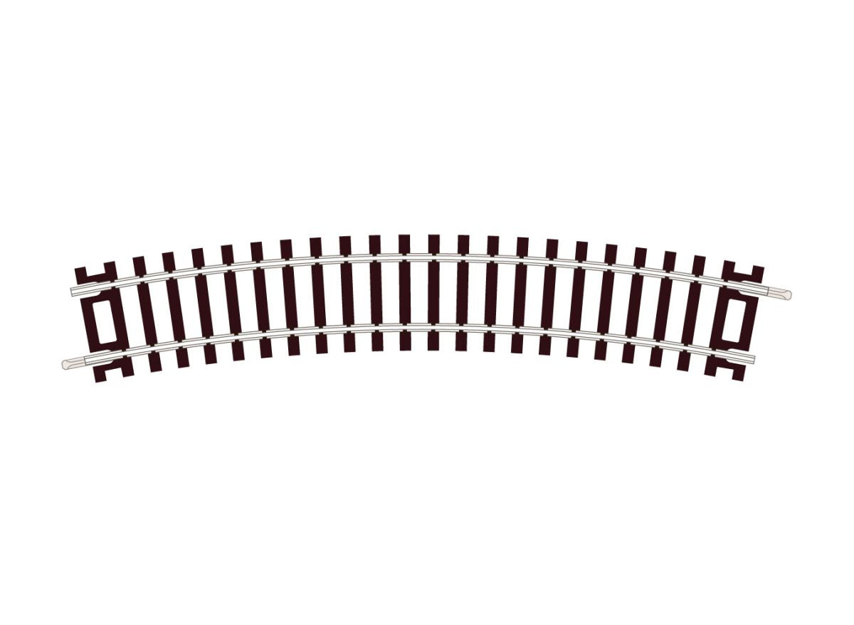 HO Track C100 No.2 Radius Standard Curve 36pcs