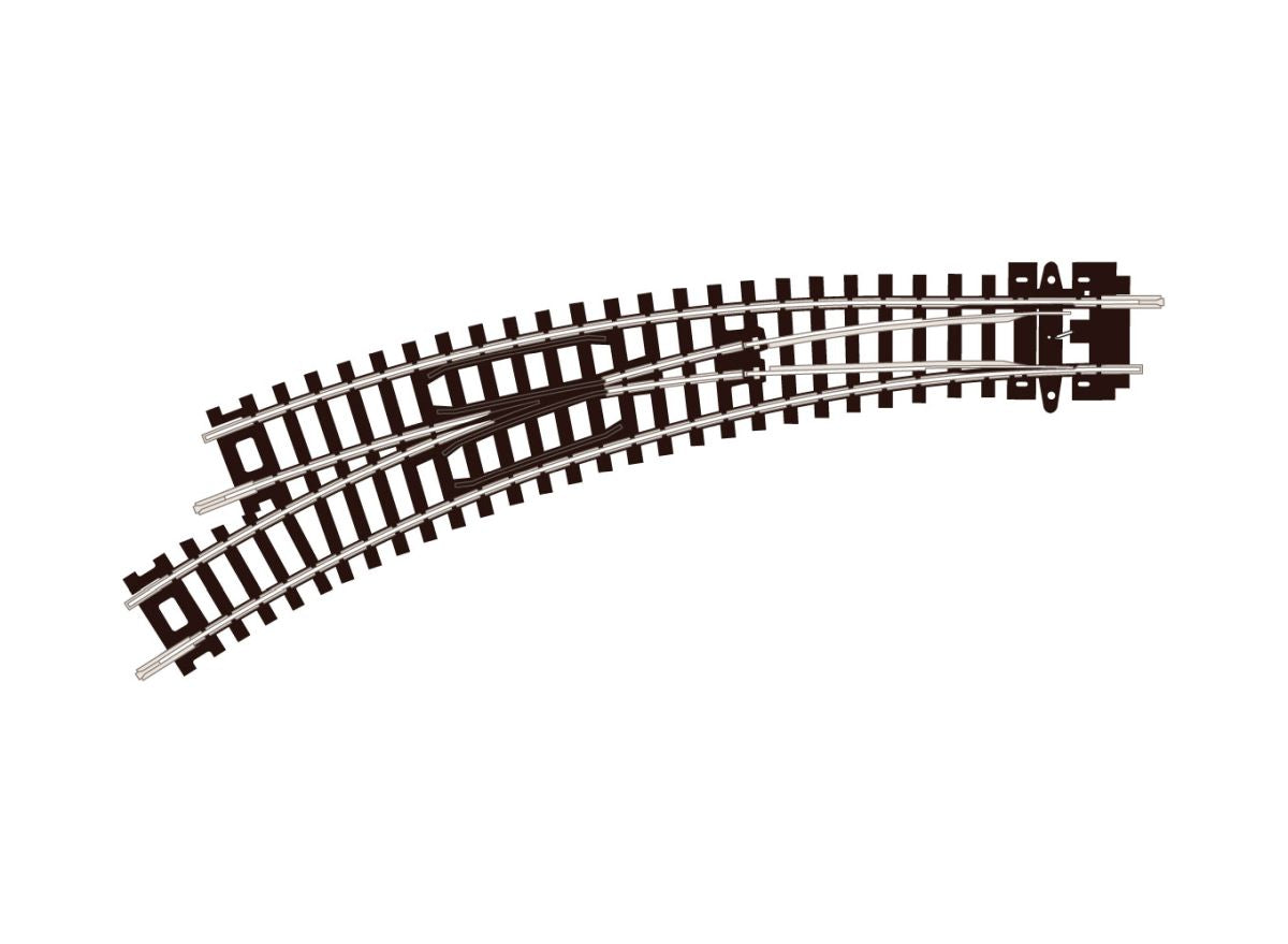 N Turnout C80 Curved LH INS