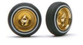 McC  RIMS W/TIRES GOLD