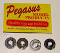 DISC BRAKE & CALIPER (4) 23 CHROME