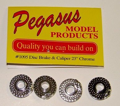 DISC BRAKE & CALIPER (4) 23 CHROME