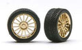 SPIDERS RIMS W/TIRES GOLD