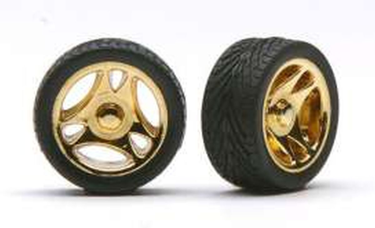 DEEP 32'S  RIMS W/TIRES GOLD