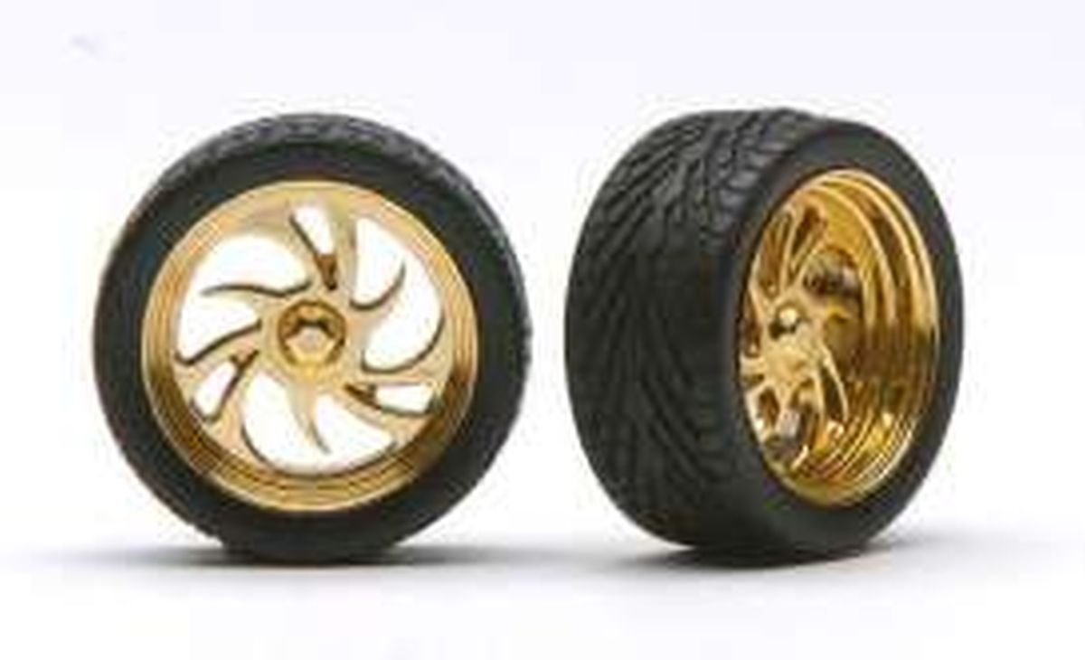 DIABLO'S  RIMS W/TIRES GOLD