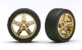 BELAGIO'S  RIMS W/TIRES GOLD