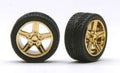 IROK'S  RIMS W/TIRES GOLD