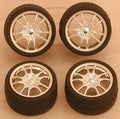 M5'S  RIMS W/TIRES CHROME