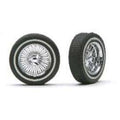 1/18 D'S  RIMS W/TIRES CHROME