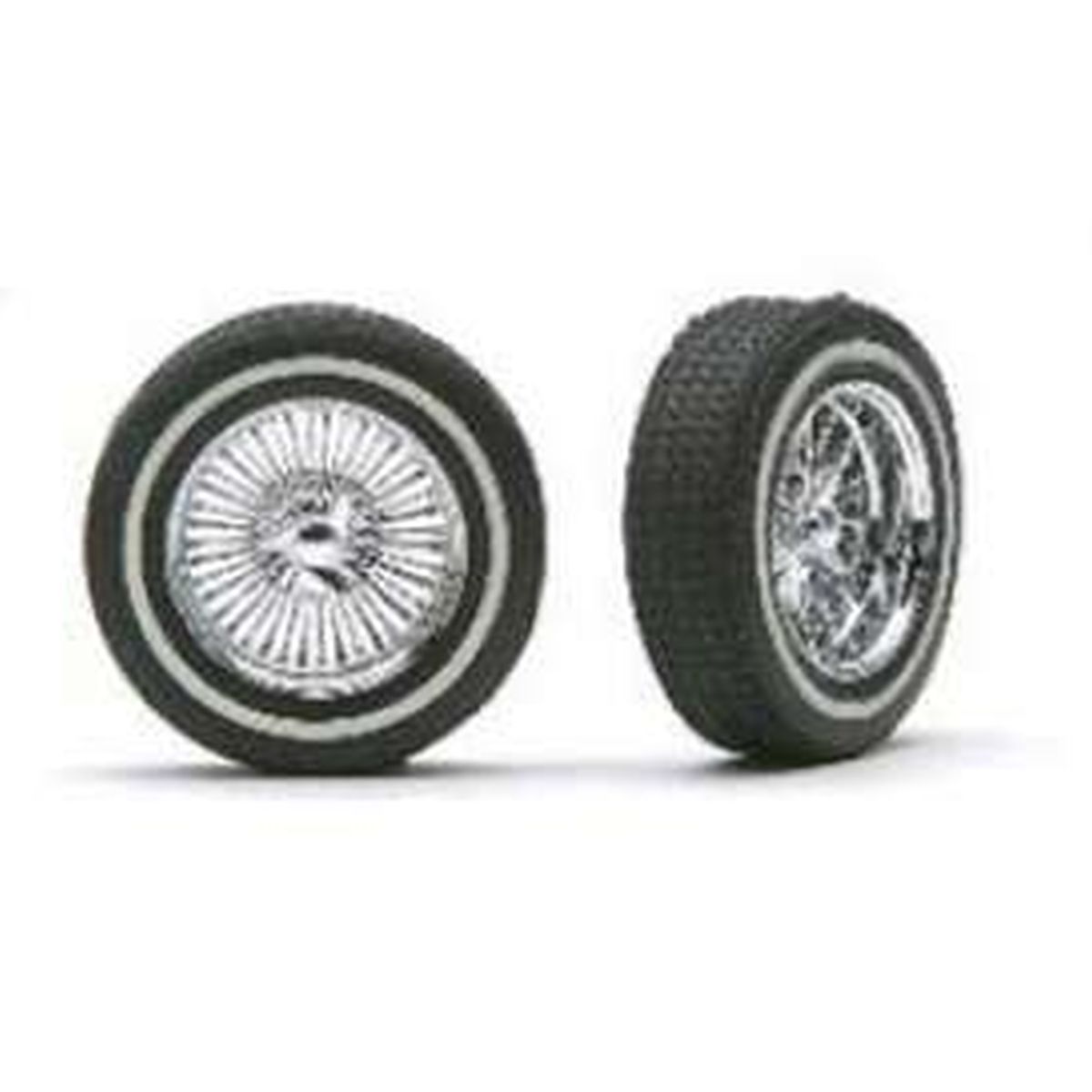 1/18 D'S  RIMS W/TIRES CHROME