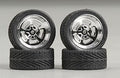 23 HOLLI'S RIMS W/TIRES CHROME