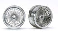 1/10 CHROME WIRE RIMS