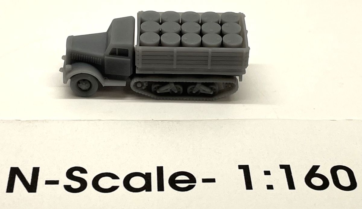 N Half-Track Truck w/Drum Load (1)