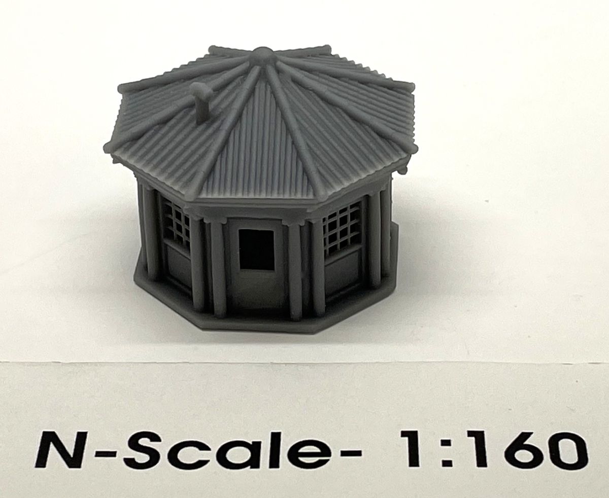 N Octogon Building w/Roof & Glass (1)