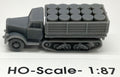 HO Half-Track Truck w/Drum Load (1)