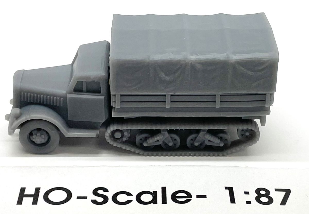 HO Canvas Covered Half-Track Truck (1)