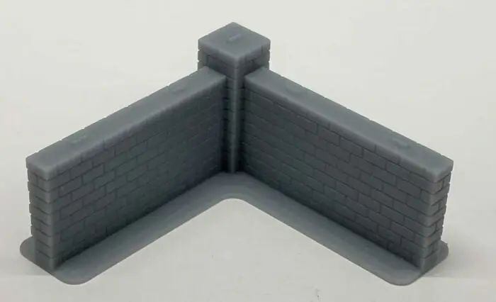 HO 7' Brick Wall / 90* Corner (2)