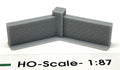 HO 7' Brick Wall / 135* Corner (2)