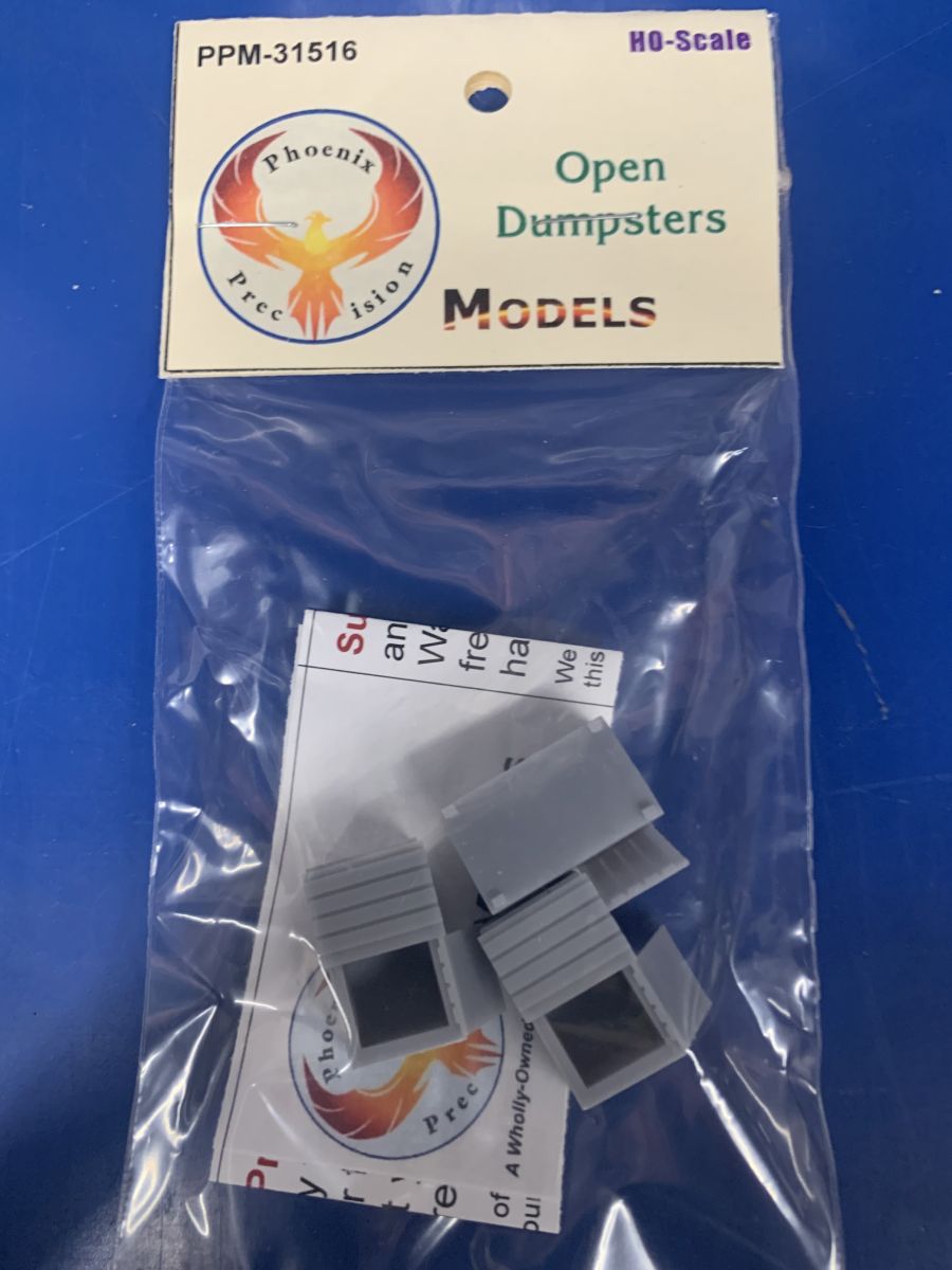 HO Open Dumpsters (3)