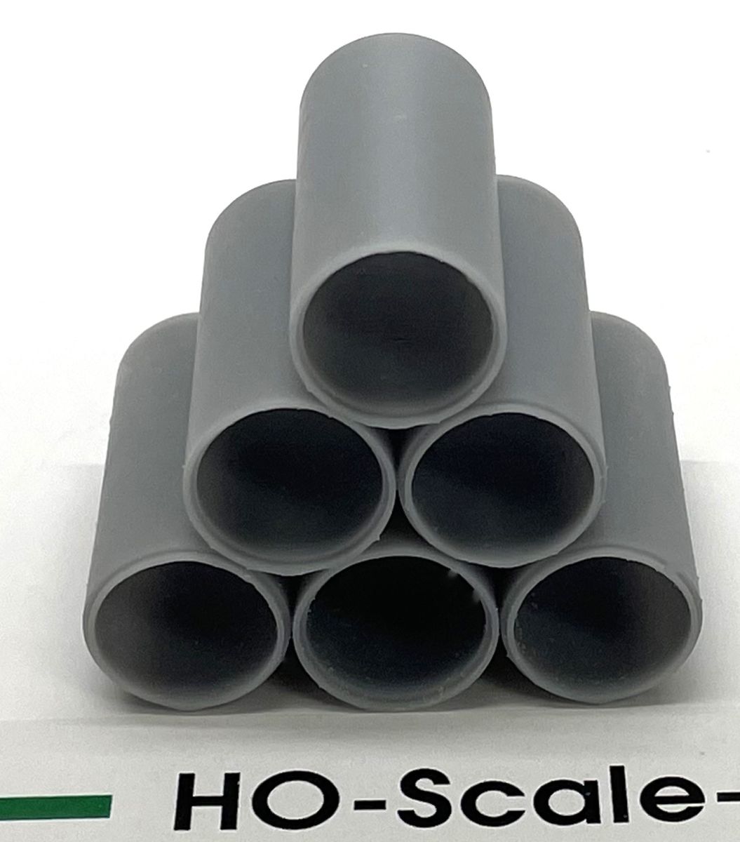 HO Concrete Pipe Stack 4' x 10'