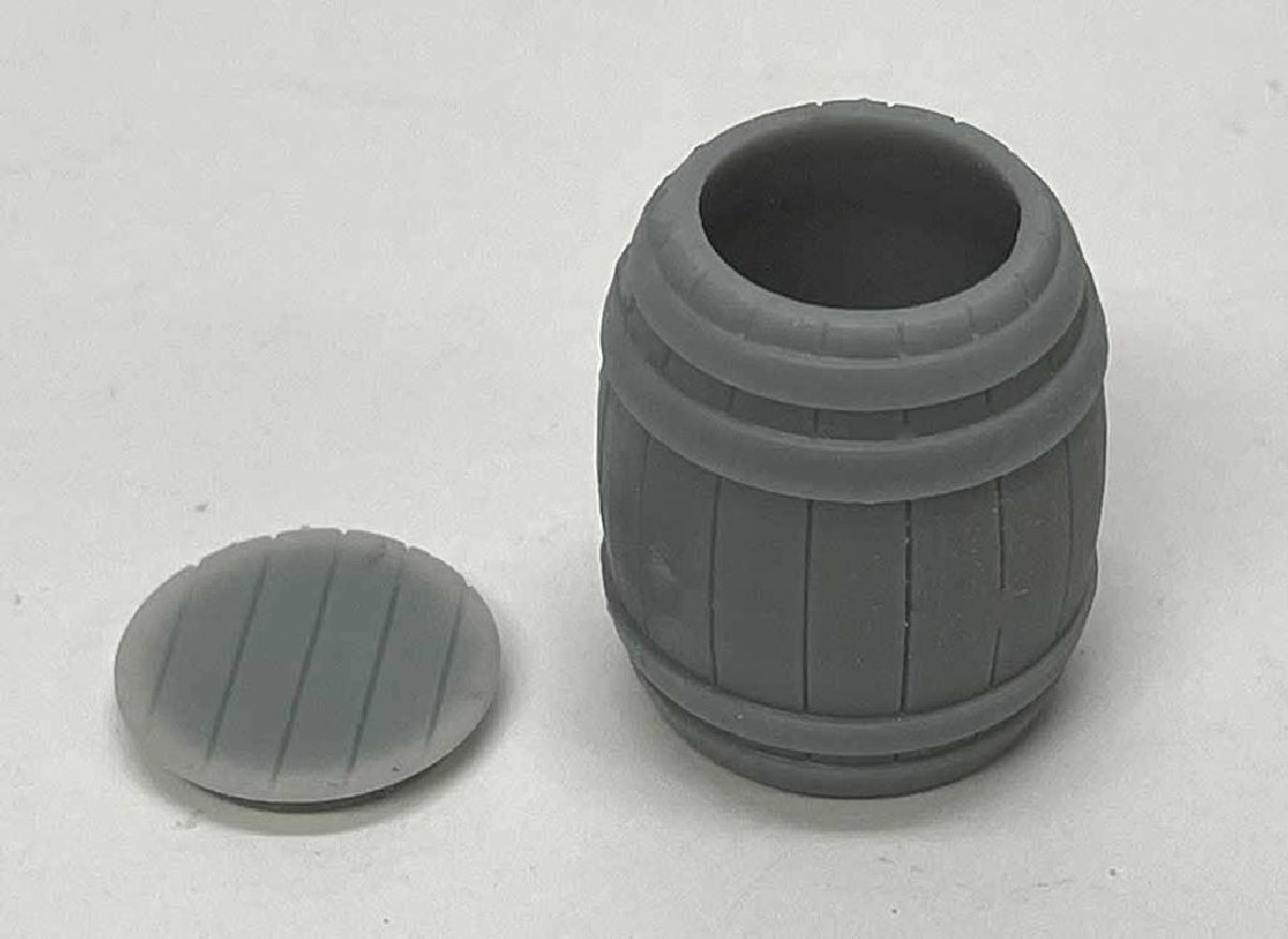 HO Wooden Barrel w/Separate Bottom (2 Sets)