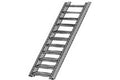 Gray ABS Stairway - HO gauge - 9/64'' (3.6mm) x 25/64'' (9.9